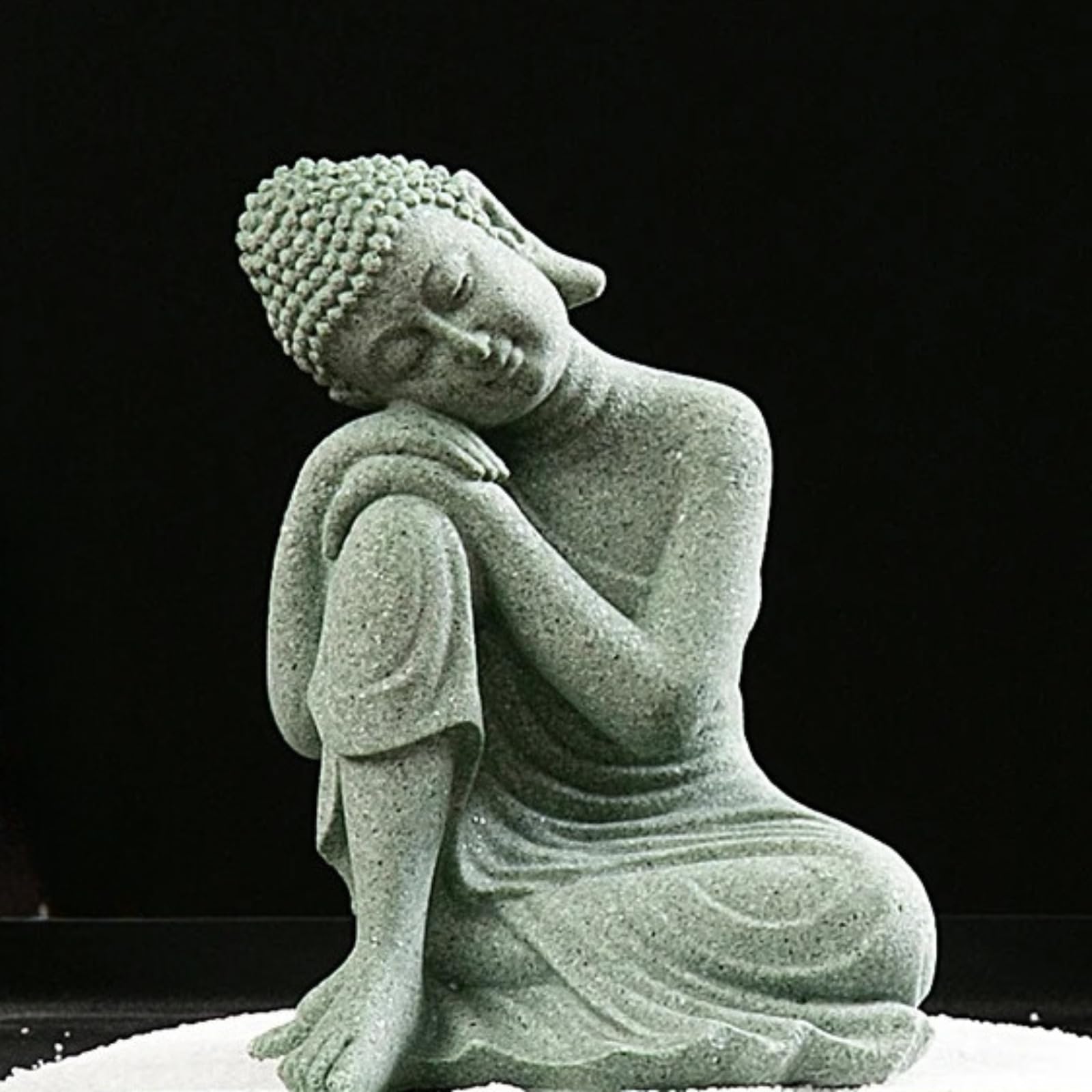 Statue bouddhiste de table de 12 cm pour bureau et décoration zen