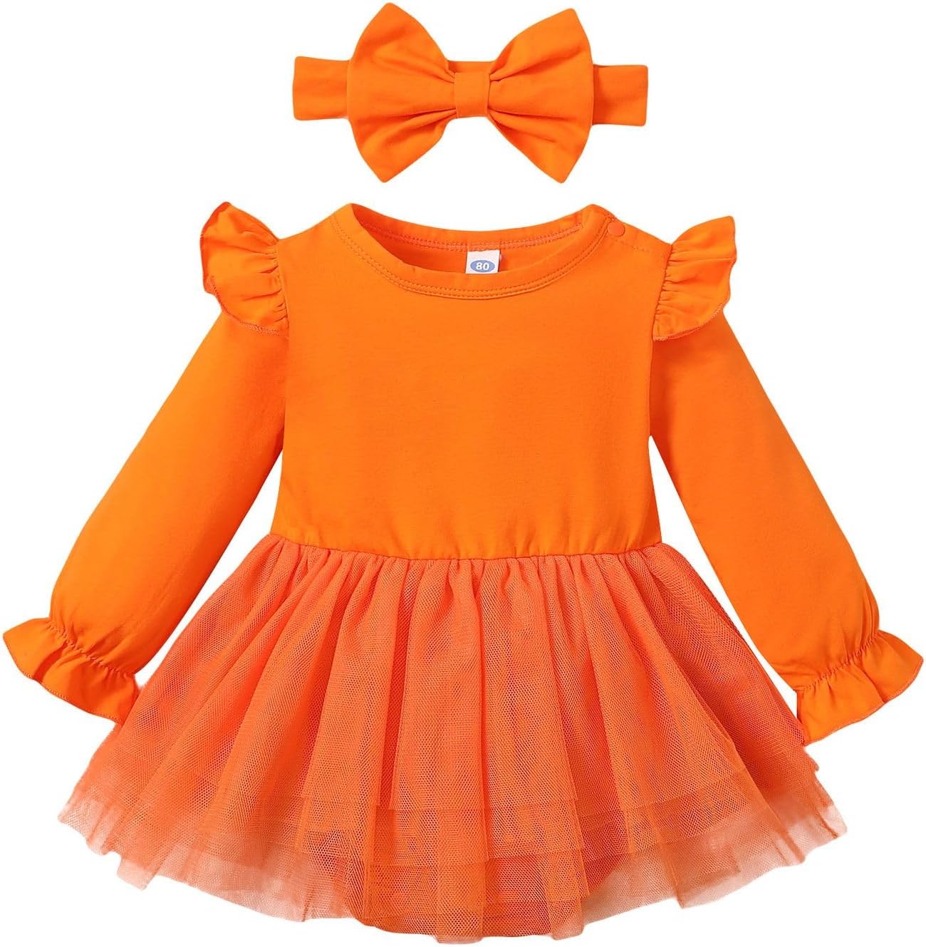 Magic Park 0-18M Infant Bodysuit Tutu Dress Baby Girl Romper Dress Toddler Solid Color Tulle Skirt Baptism Holidays Outfits