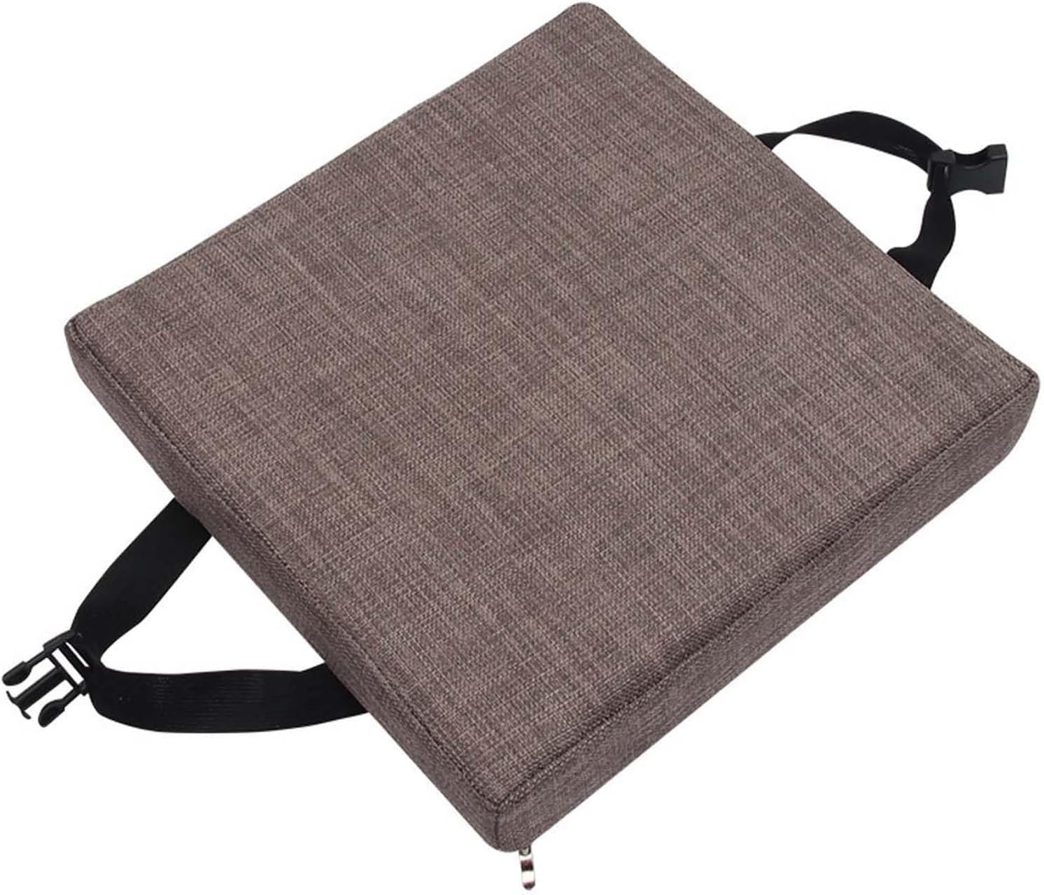 BLLMTEAR Stool Cushion Square with Ties, Non-Slip Bar Stool Cushion Square Seat Cushion With Machine Washable Cover Chair Seat Cushion Textured Barstool Pad(9,12x12x3in/30x30x8cm)