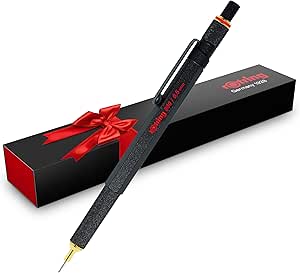 rOtring 800 Druckbleistift , 0,5 mm , Schwarz Vollmetall