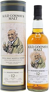 Mannochmore 12 year old Auld Goonsys Single Cask Single Malt Whisky 70cl 485 ABV