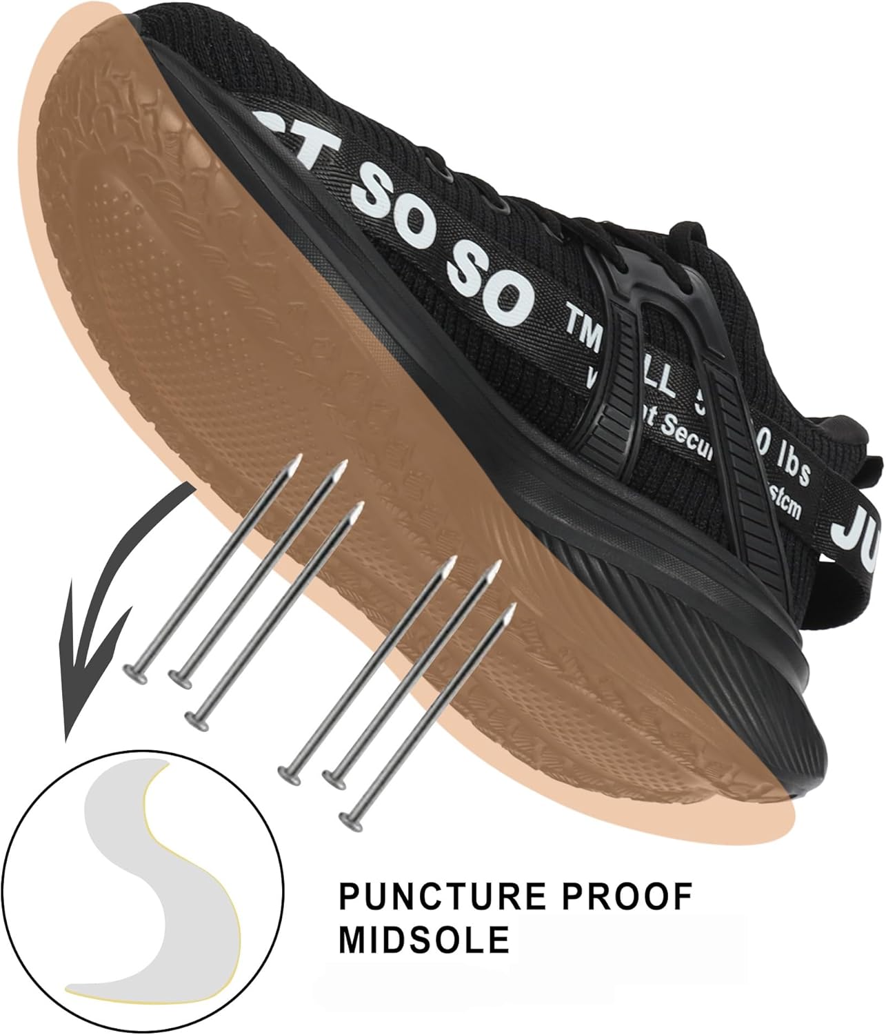 COKAFIL Steel Toe Shoes for Men Women Work Safety Sneakers Puncture Proof for Industry Construction Warehouse Utility - Image 4