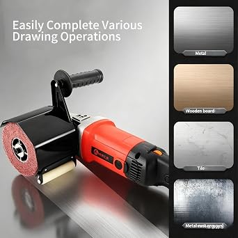 Signi Non Woven Wire Abrasive Drawing Polishing Burnishing Wheel Flap Brush for Surface Treatment Stainless Steel, Aluminum, Copper,Metal 120x100x19mm (60 Grit)