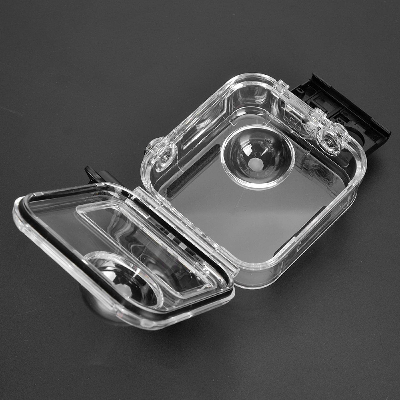 Custodia impermeabile per action cam, custodia protettiva per action camera panoramica, custodia impermeabile regolabile per fotocamera subacquea con profondità di 20 m, accessorio per immersioni esti