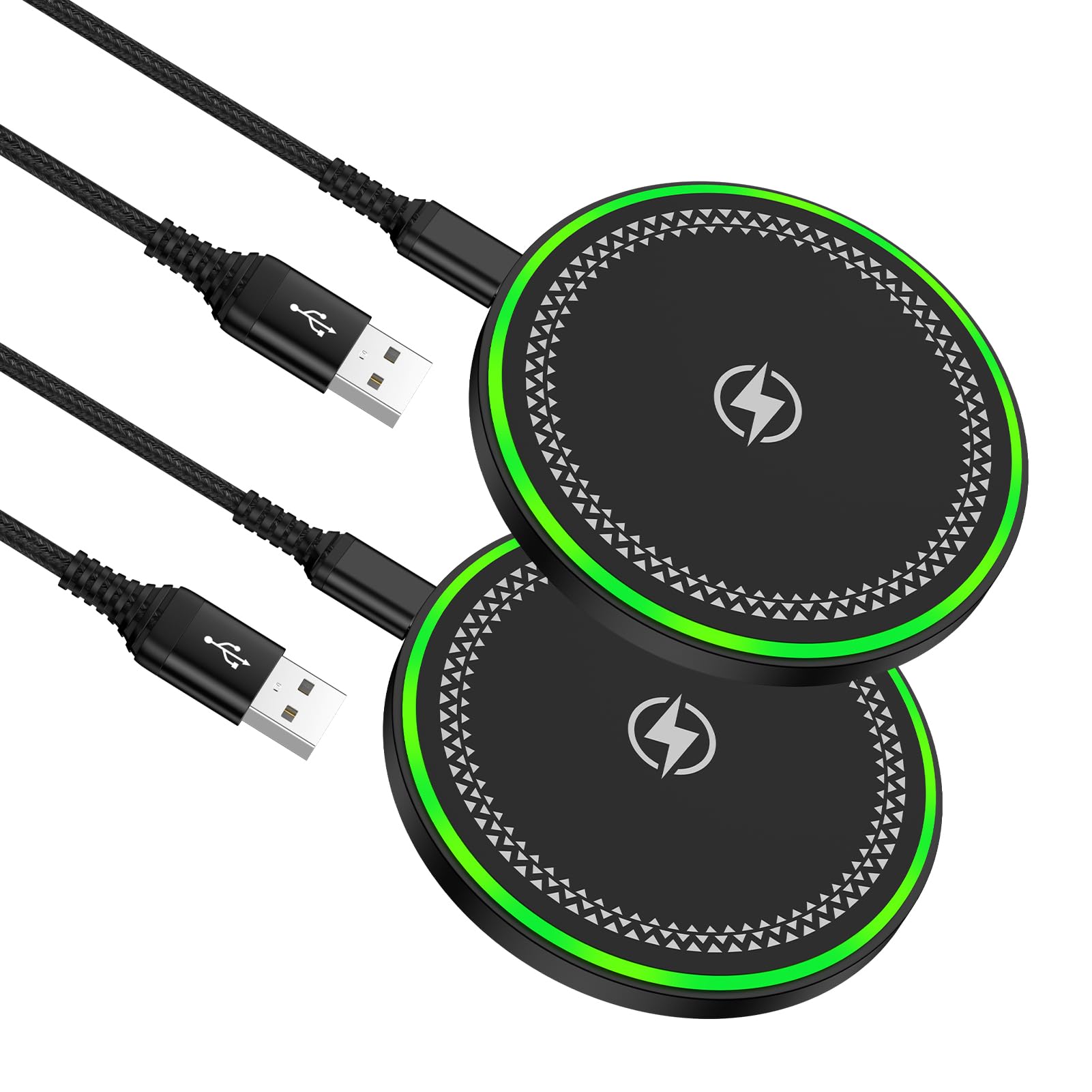 Samsung S25 Wireless Charger Fast Charging Pad Wireless Phone Charger for Android Samsung Galaxy S25 Ultra Edge S24 S23 S22, Cargador Inalámbrico para for iPhone 17 Pro Max Air 17 16 15
