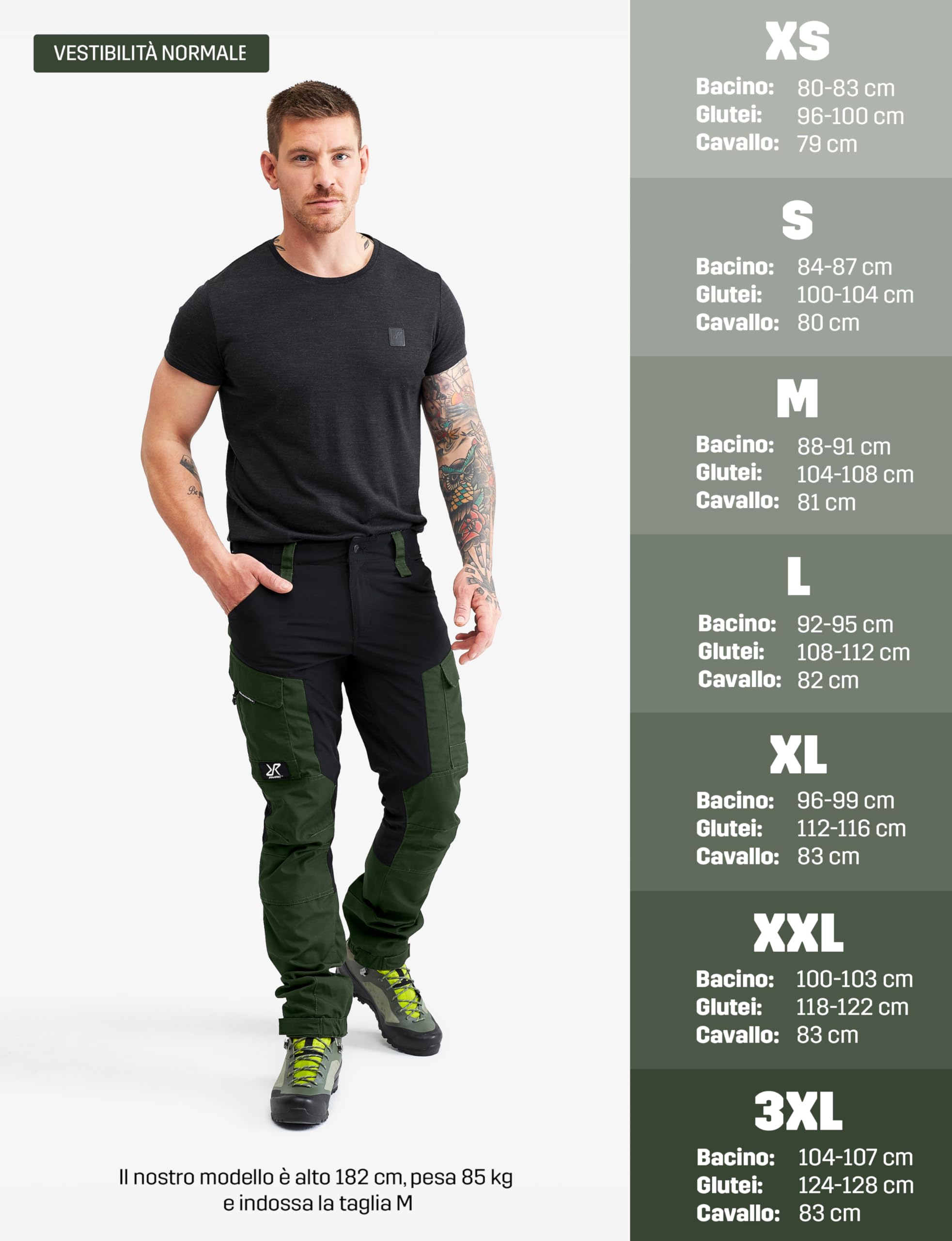 RevolutionRace RVRC GP Pants, Pantaloni da Uomo, durevoli per Trekking e Altre attività all'Aria Aperta