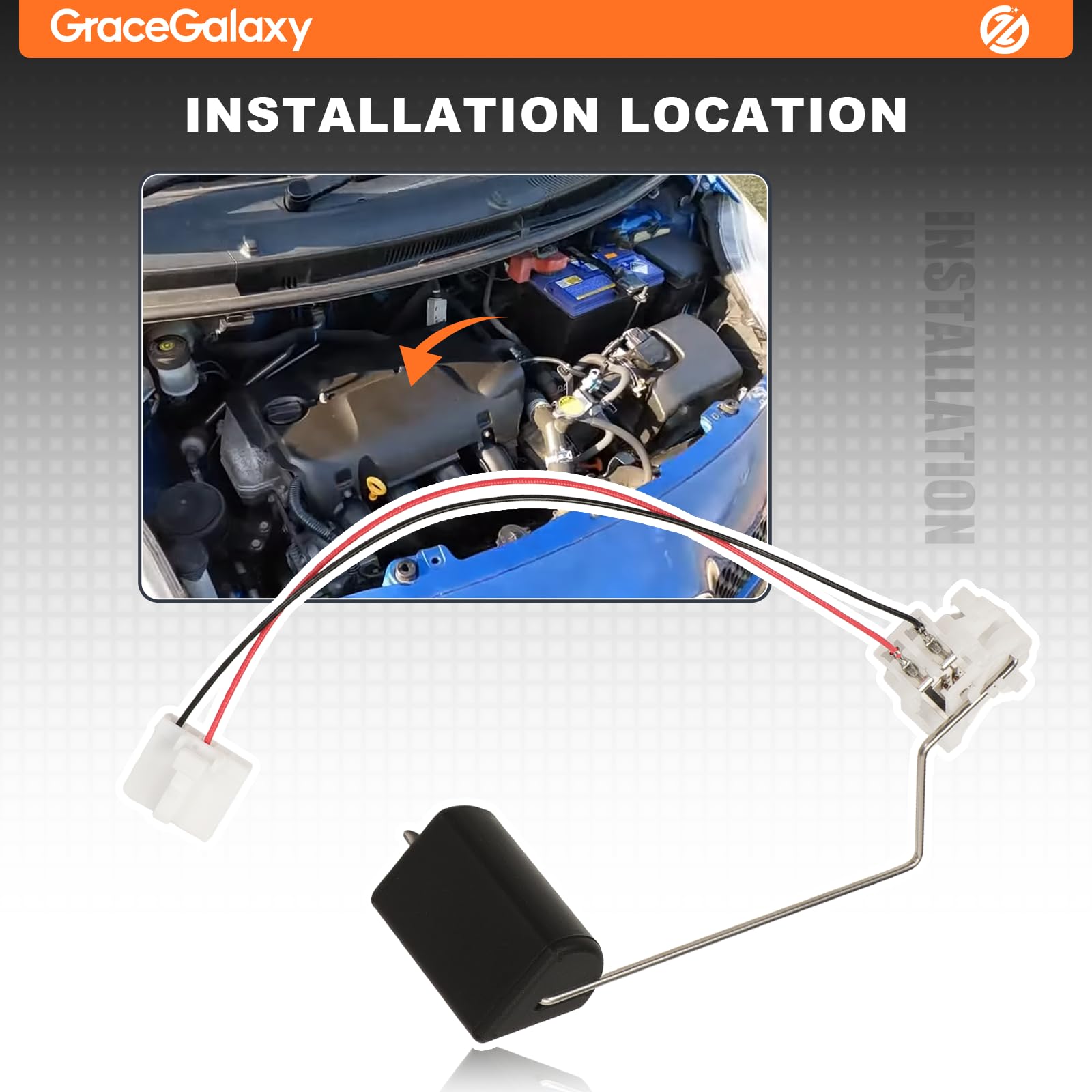 GraceGalaxy 8332052261 Sensore di livello del carburante per Yaris L, LE, SE 1,5L 2012-2018, Yaris Basis, S 1.5L 2007-2011, Scion xD 1.8L 2008-2014 8332052180 8332052260 8332052181