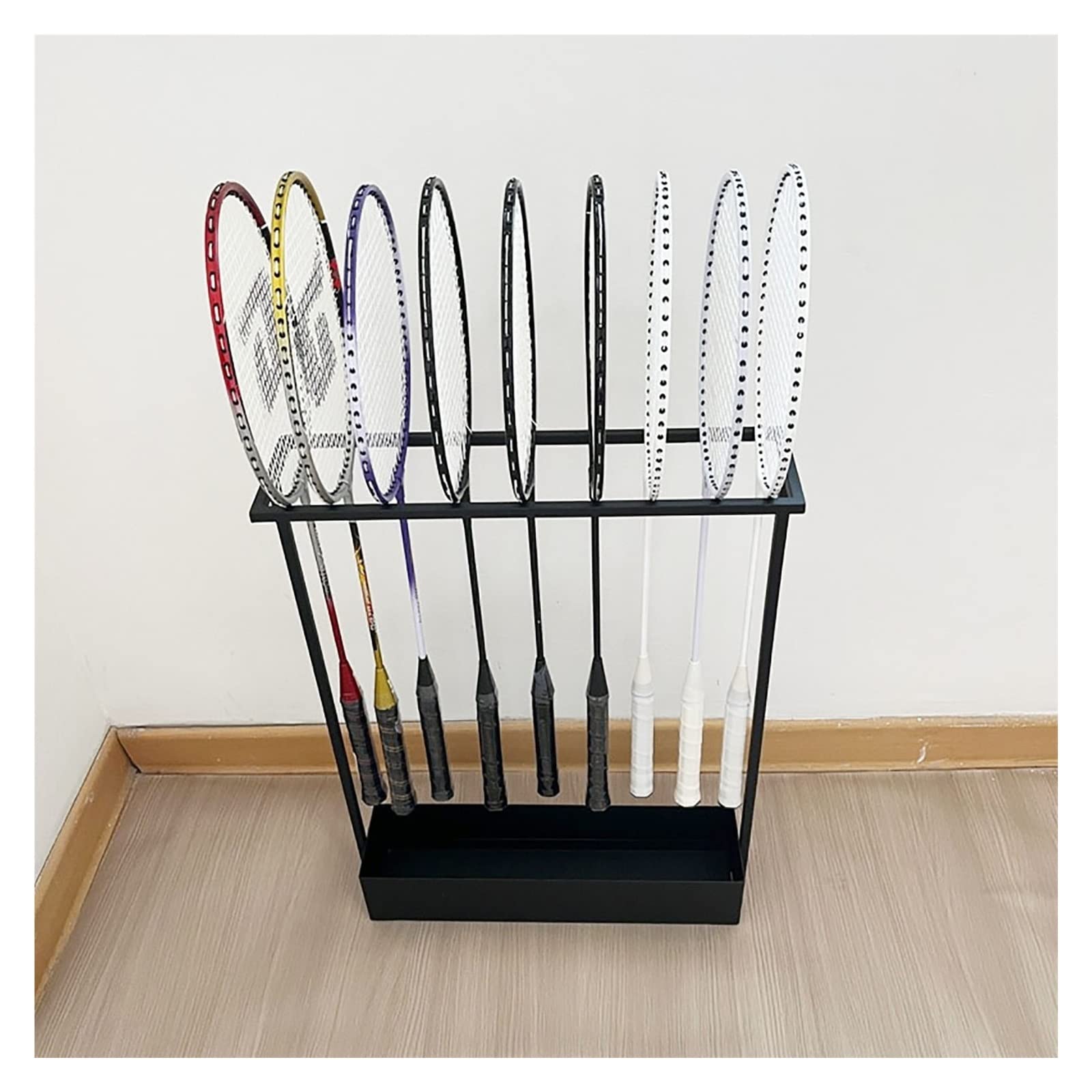 Generic Tennis Racket Storage Rack Tennis Badminton Racket Holder White Badminton & Tennis Racket Storage ...