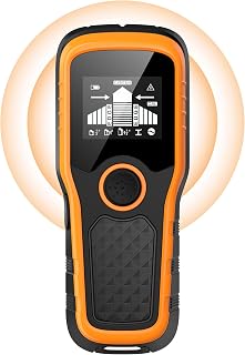 Meapro 5-in-1 Stud Finder Wall Scanner: Detect Wood, Metal, Joists, Pipes, AC Wires | Upgraded Chip, LCD Display, Auto-Calibration