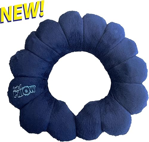 Miniatura 8 de Total Pillow Nueva almohada de viaje, almohada de cuello de vellón ajustable con soporte para la cabeza, ideal para apoyo lumbar, cuello técnico,