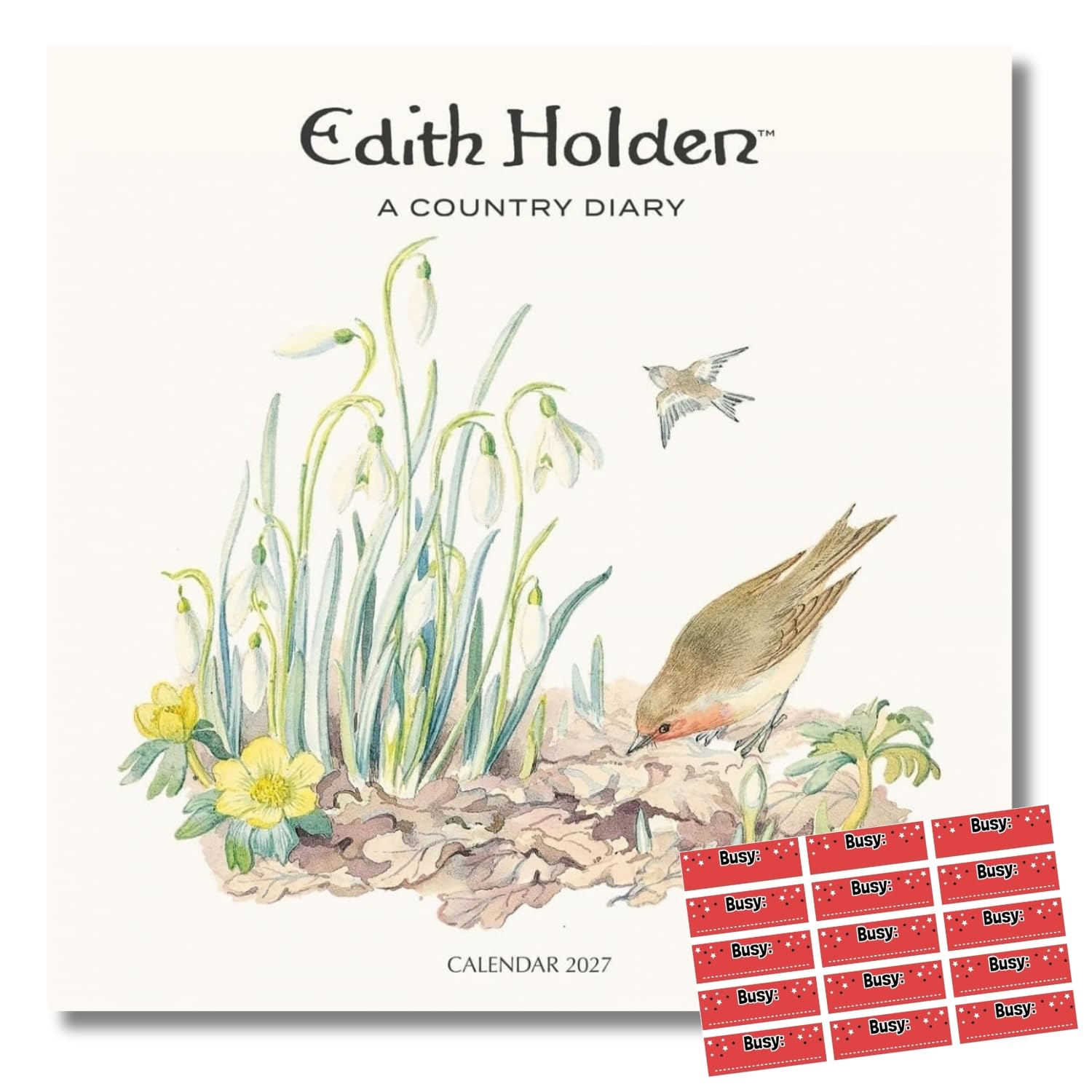 Carousel Worldwide 2027 Calendar with Stickers | Country Diary Edith Holden