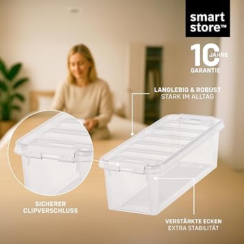 SmartStore Storage Box with Lid Small 3.5 L Box 38 x 14 x 11 cm