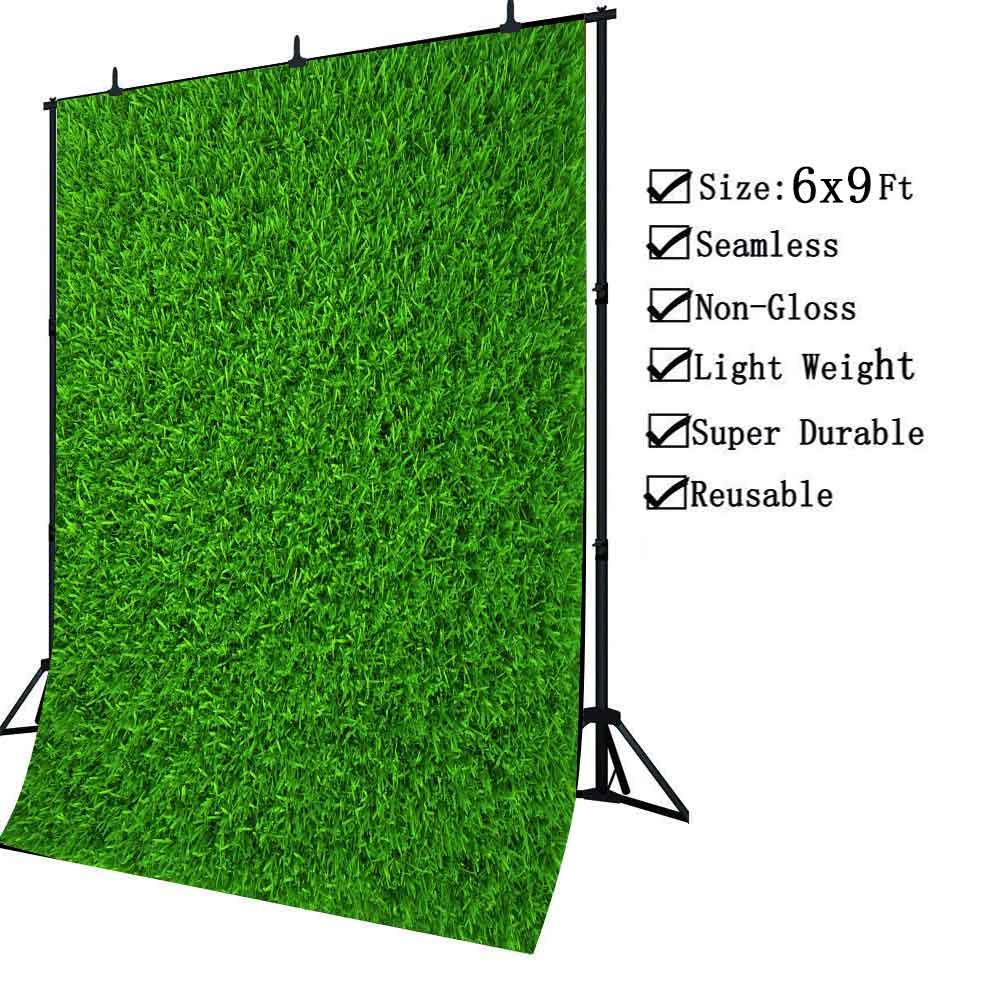 Nature Green Grass Backdrops for Photography 6x9FT Spring Realistic
