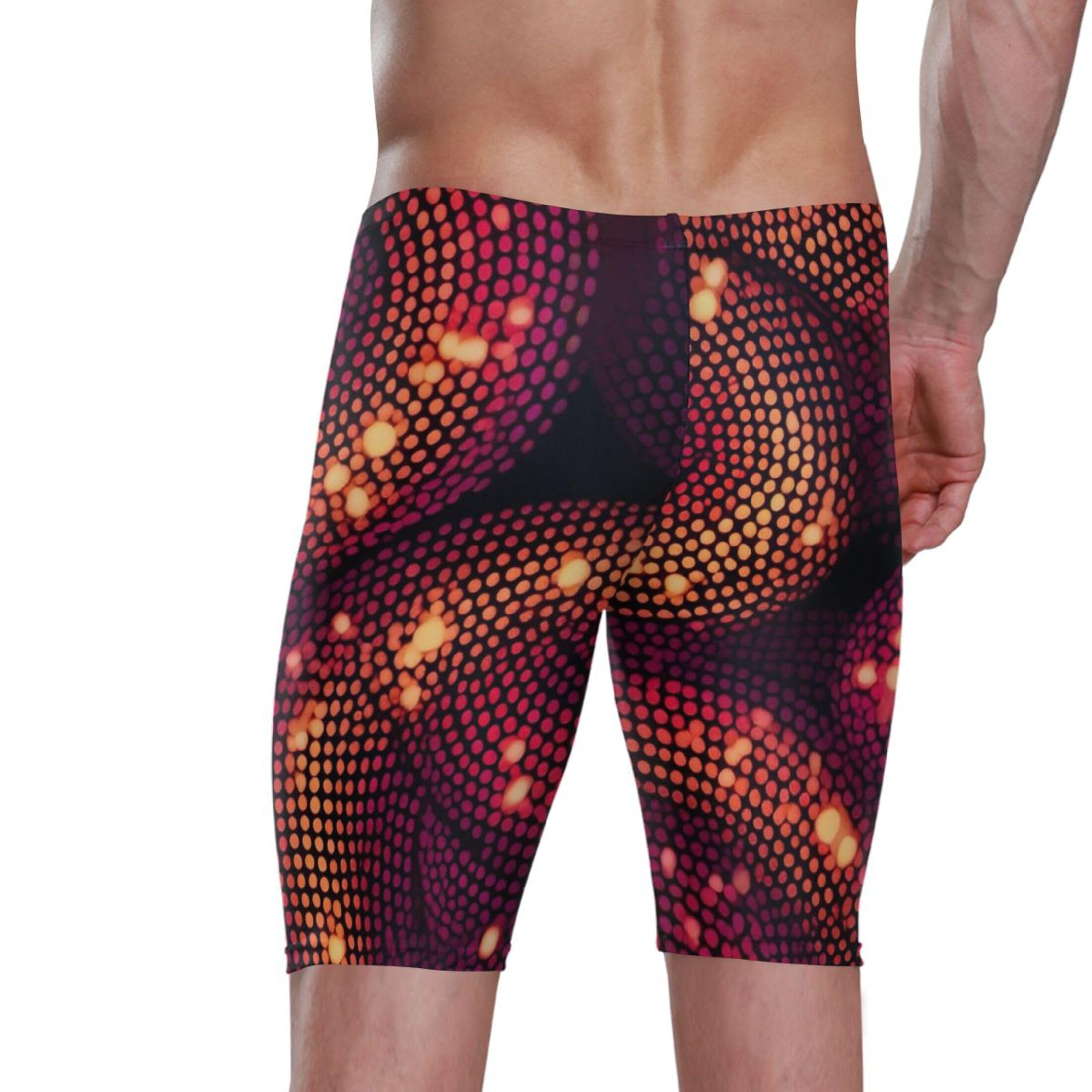 Red Snake Swim Jammers Swimsuit for Men XXL B0402330