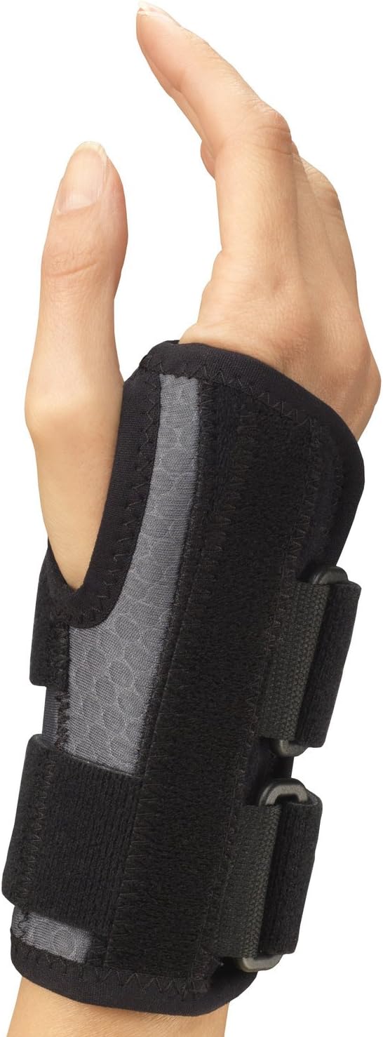 Product Deal Champion Wrist Splint, Universal Fit, Maximum Support, Airmesh Fabric, Black, X-Large (Right Hand)