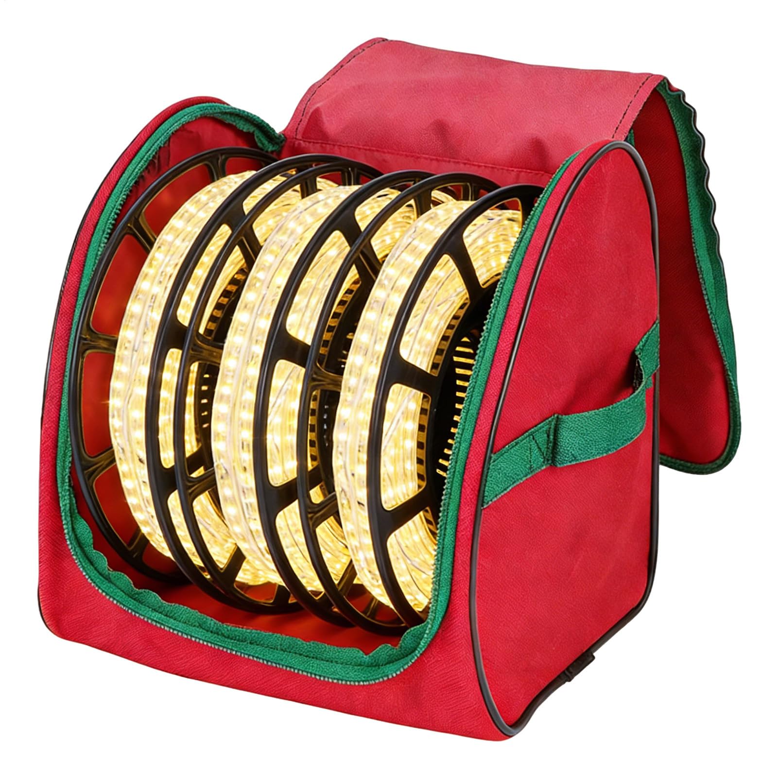 Sac de rangement pour guirlandes lumineuses de Noël Oxford 600D 27x26,5cm