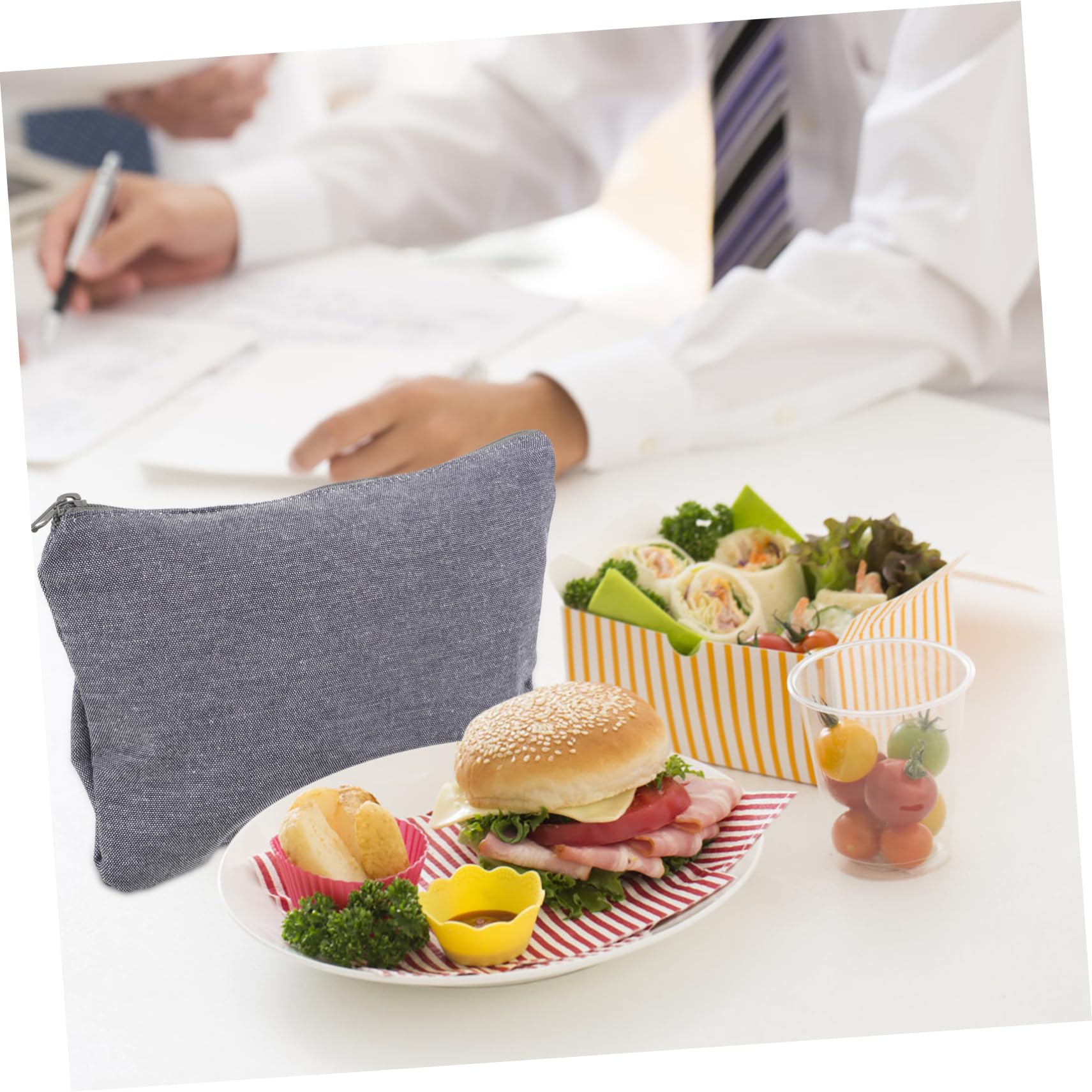 Alipis 6pezzi Sacchetti Per Tpu Riutilizzabili e Sacchetti Per Snack Con Cerniera Per Pranzo Oxford Per Scuola e Attività All Aperto
