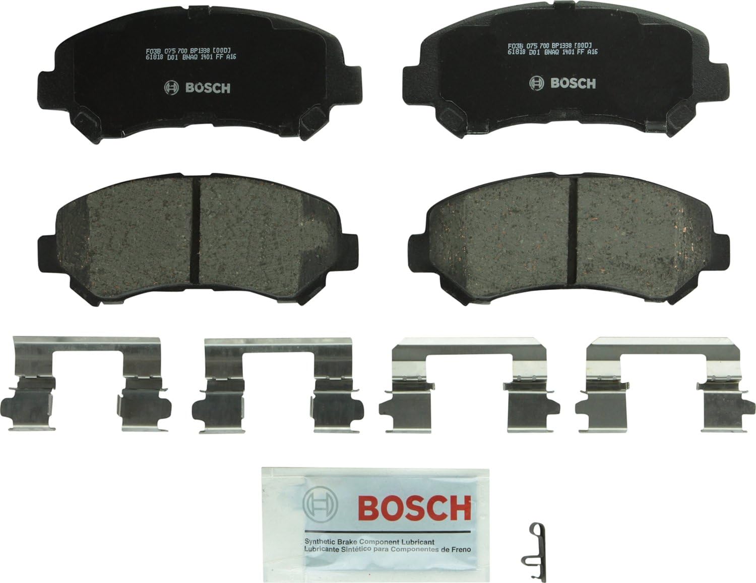 Amazon Com Bosch Bp1338 Quietcast Premium Disc Brake Pad Set For Nissan Juke Maxima Sentra Rogue Rogue Select X Trail Suzuki Kizashi Front Automotive