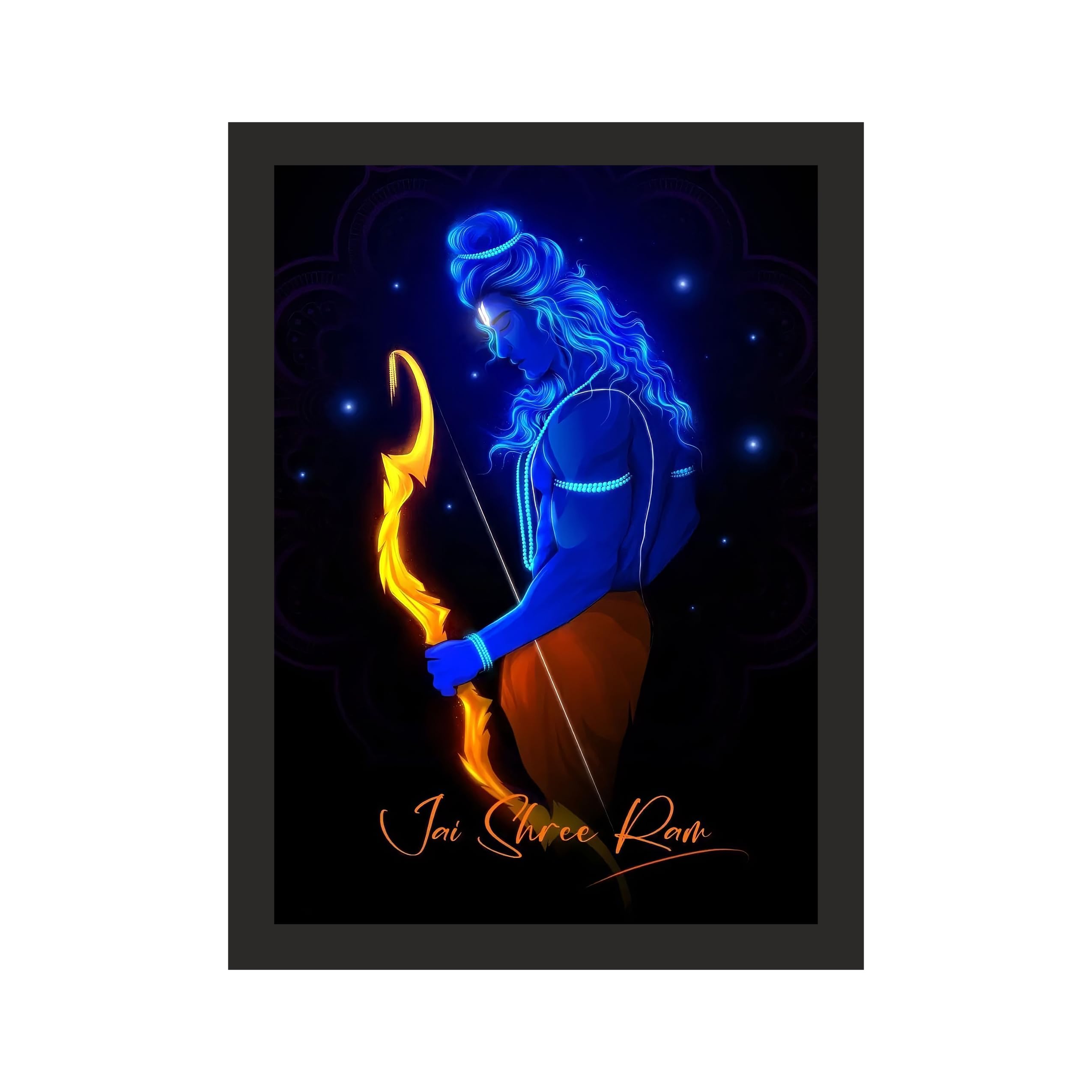 Lord Ram: The Resplendent Chant, 36x48 Inches