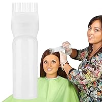 Vista 10 de Botella aplicadora de peine de raíz - 1/3 4.1 fl oz botella de champú de teñido de aceite Peine Aplicador de botella de tinte para el cabello