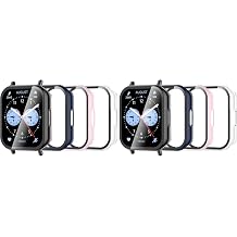 Case for Xiaomi Redmi Watch 5 Lite Set of 4 Integrated Full Protective Cover, Ultra Thin and Lightweight, Anti-Fingerprint, High Transmittance, Scratch Prevention, Easy to Use PC Frame +