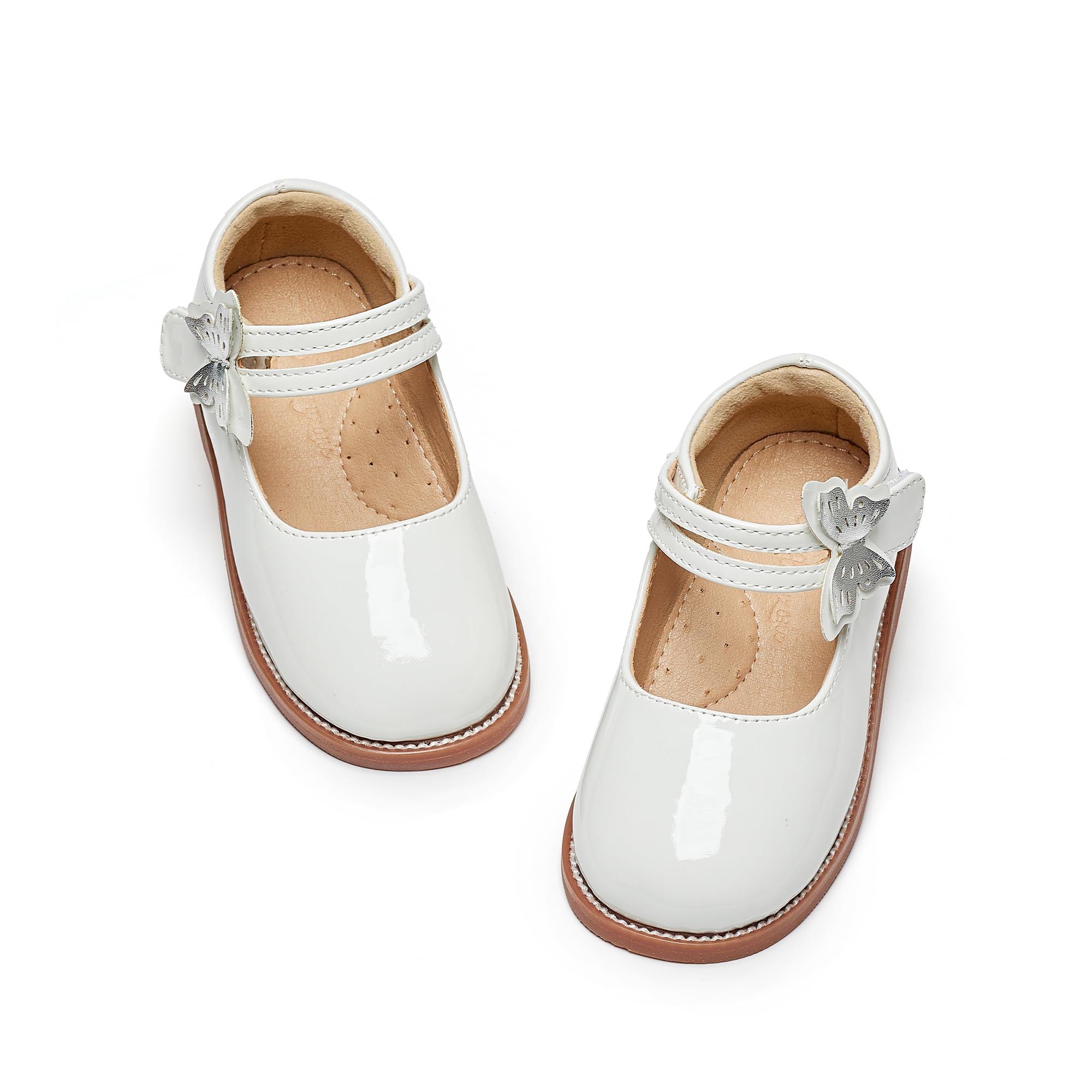Flaryzone Toddler Girls Mary Jane School Uniform Oxfords Dress Shoes Flats