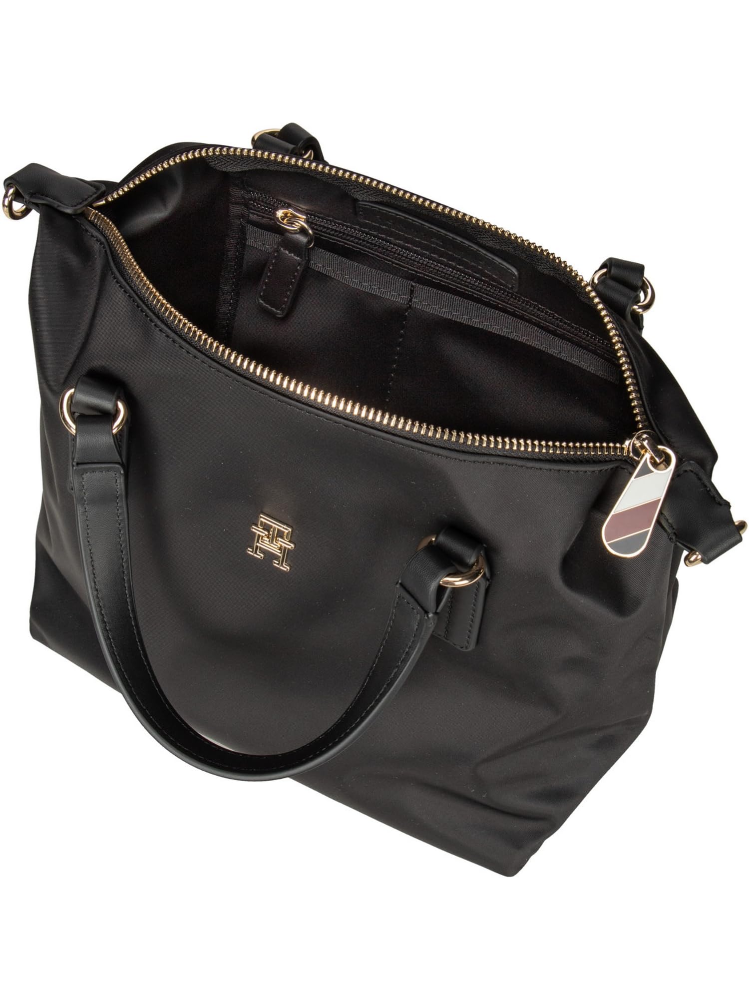 Tommy Hilfiger Kobiety Poppy Torba na Ramię, Czarny, M