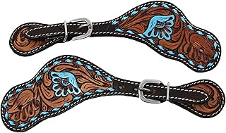 CHALLENGER Horse Western Riding Cowboy Boots Leather Spur Straps Tack 74HR01