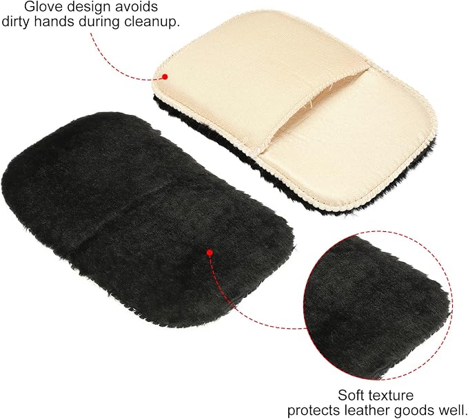 Guantes para limpiar zapatos PATIKIL, pack de 2 miniatura 3