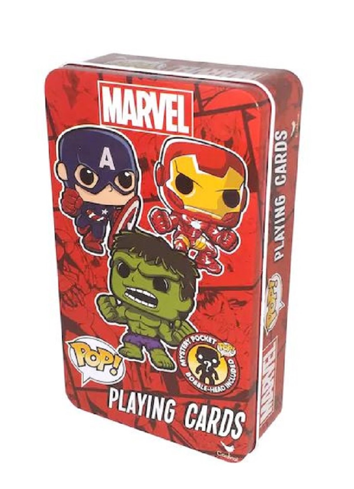 Disney, Nickelodeon, Marvel & More Licensed Character Playing Cards in Tins (Marvel-Pop)