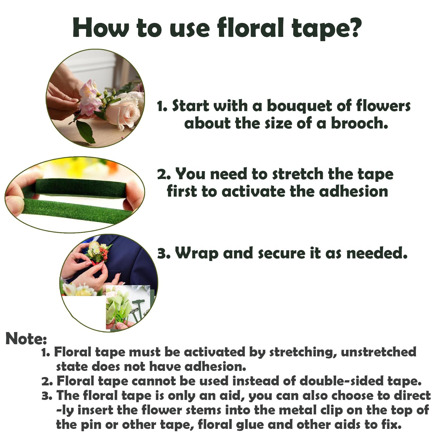 100 Pezzi Forma Di T Spille Sicurezza In Plastica, Spille Di Sicurezza Boutonniere, Fai Da Te Matrimonio Fiore Sposo Spilla, Con Nastro Floreale, per Artigianato Fai Da Te, Spille Per Matrimonio, Fest