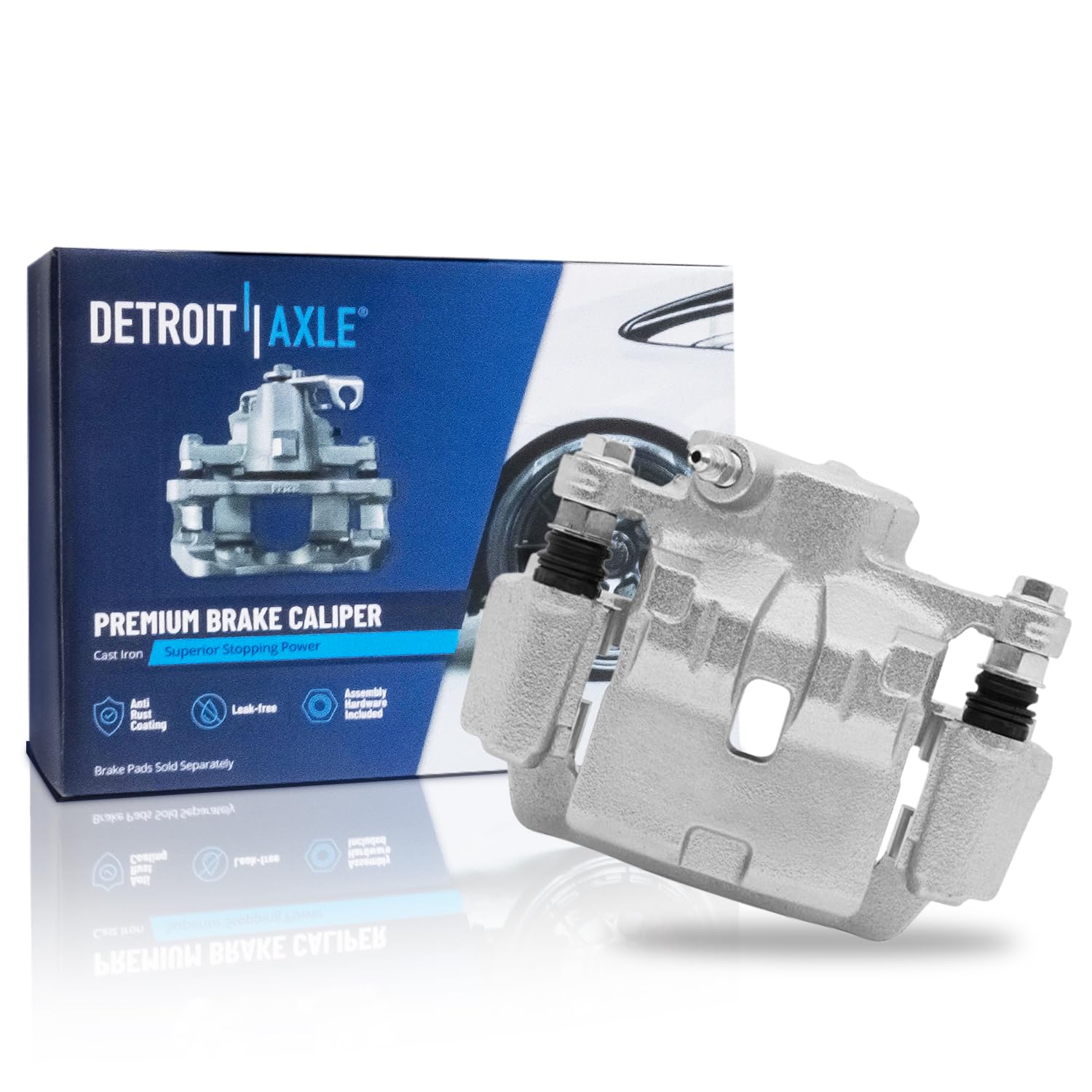Detroit Axle - Rear Left Brake Caliper for 12-21 Subaru WRX 09-13 Forester