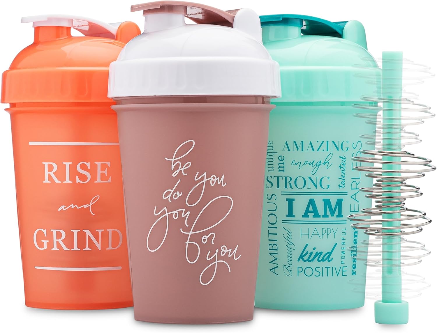 GOMOYO [3Pack] 20Ounce Shaker Bottle with ActionRod