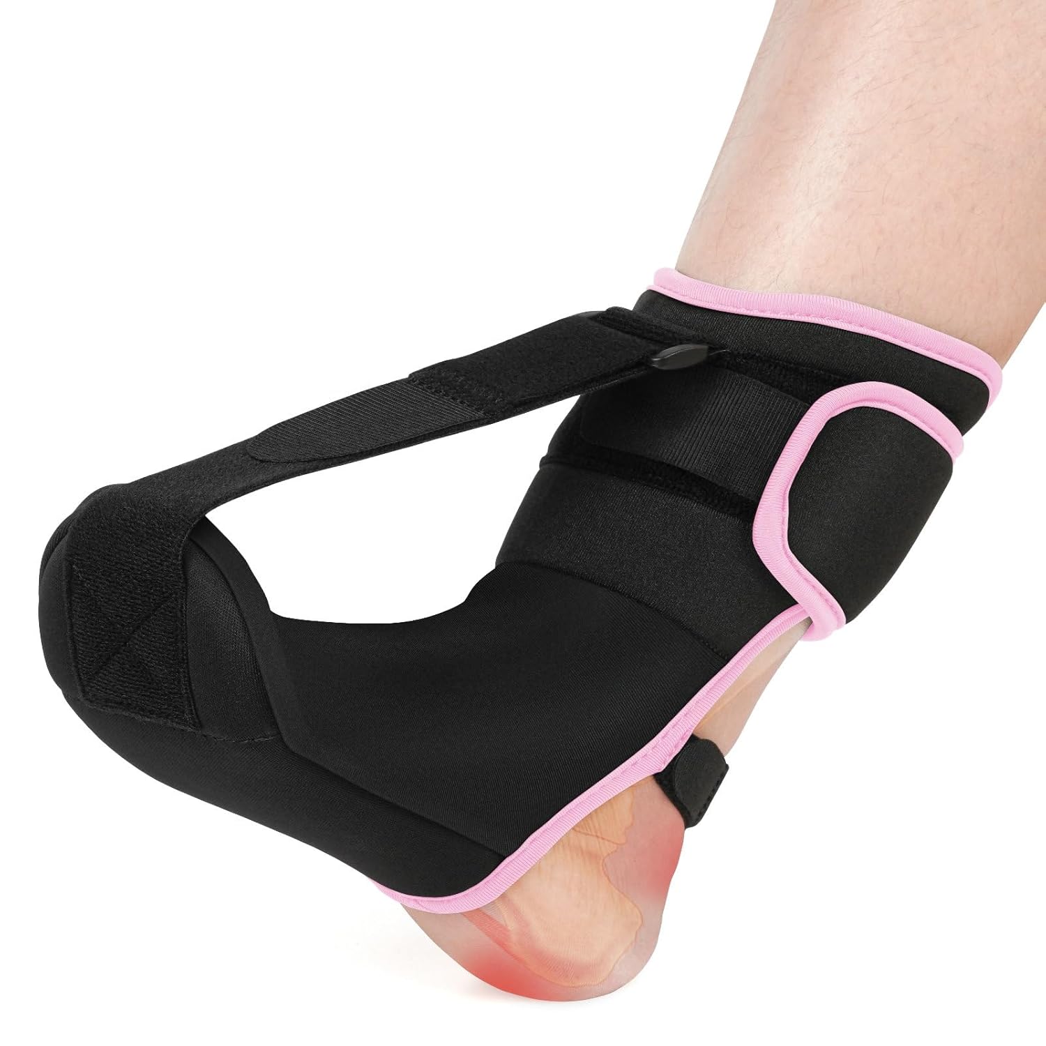 Plantar Fasciitis Night Splint Sock Soft Plantar Fasciitis Brace for Sleeping Achilles Tendonitis Foot Drop Heel Pain - Plantar Fasciitis Relief Night Splint for Women Men Black Small