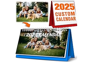 Fully Customizable Monthly Desk Calendar 2024