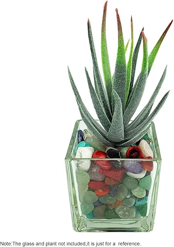 Miniatura 7 de SeeuFun Piedras de cristal de cuarzo de 7  0472in piedras de cristal de cuarzo rodadas para interiores grava decorativa ojo de tigre amatista de