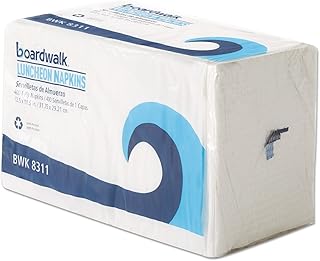 Office Packs Lunch Napkins, 2-Ply, 12 1/2 x 11 1/2, White, 2400/Carton, Sold as 1 Carton, 6 Package per Carton