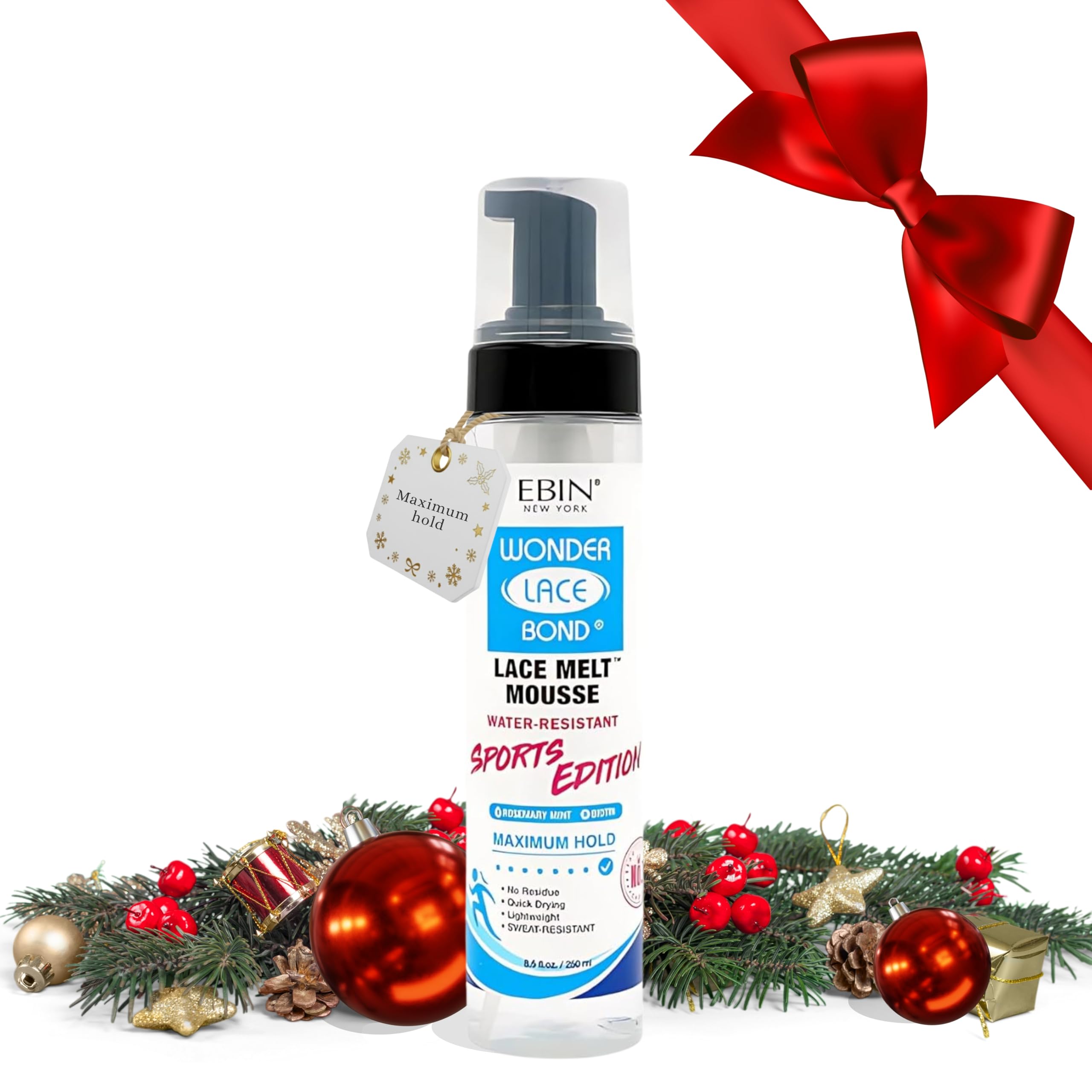 Wonder Lace Bond Lace Melt Mousse - Sports Edition, Maximum Hold | Rosemary Mint Infused | No Residue, Long Lasting Formula with Protecting Edges, Gives Undetectable and Natural Look (250ml)