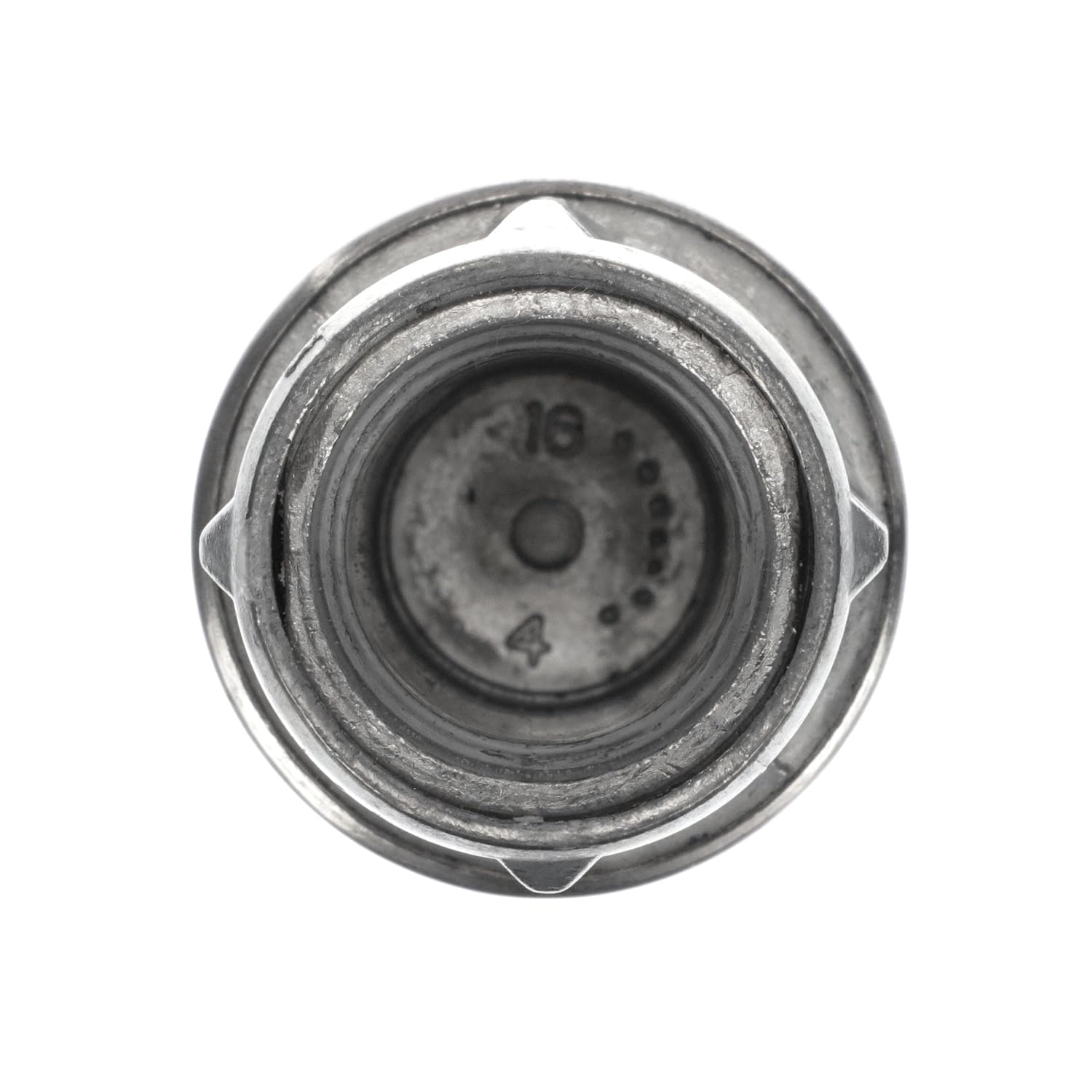 1-5/8" Round Stainless Steel Clad Zinc Die Cast Adjustable Round Foot Insert - Industrial Grade