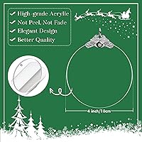 Vista 7 de Adorno de Navidad de Quilling 2025, Árbol de Navidad de Forma Redonda, Adorno de Acrílico de 4 Pulgadas, Arte de Adorno Navideño, Decoración