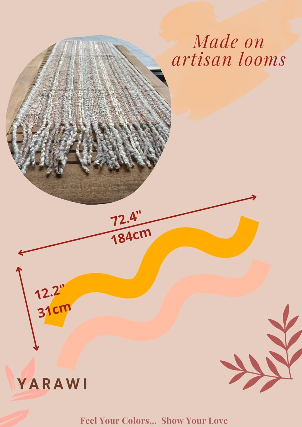 YARAWI 100% Baby Alpaca Scarf For Women. Handmade in Peru Fashion Accessory. Extremely Soft, Warm and Hypoallergenic - Image 3