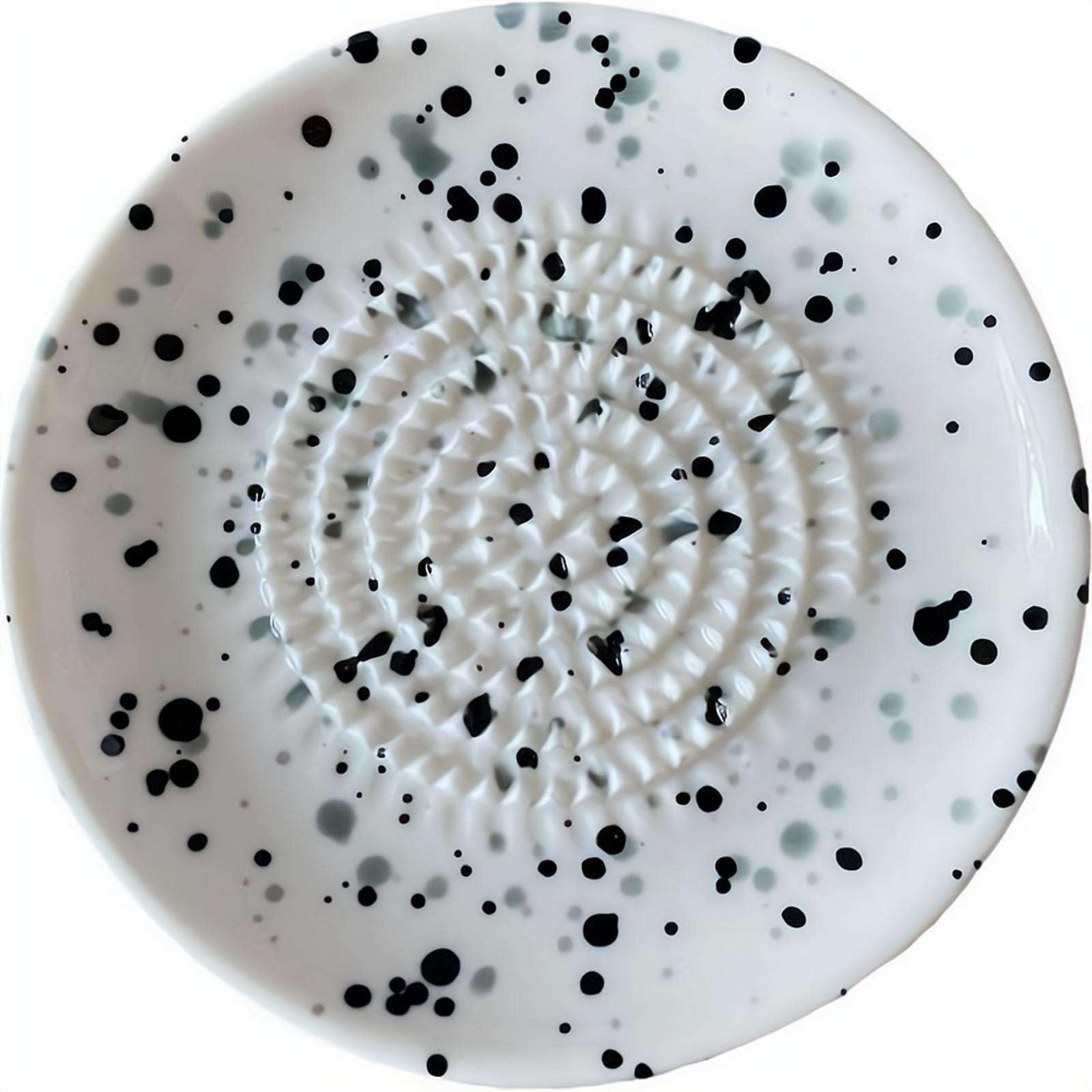 Ceramic Garlic Grater Plate, Natural Grinder, Decorative Mincer for Ginger, Garlic, Onion, Cheese, Hand Dish for Garlic โ image 1