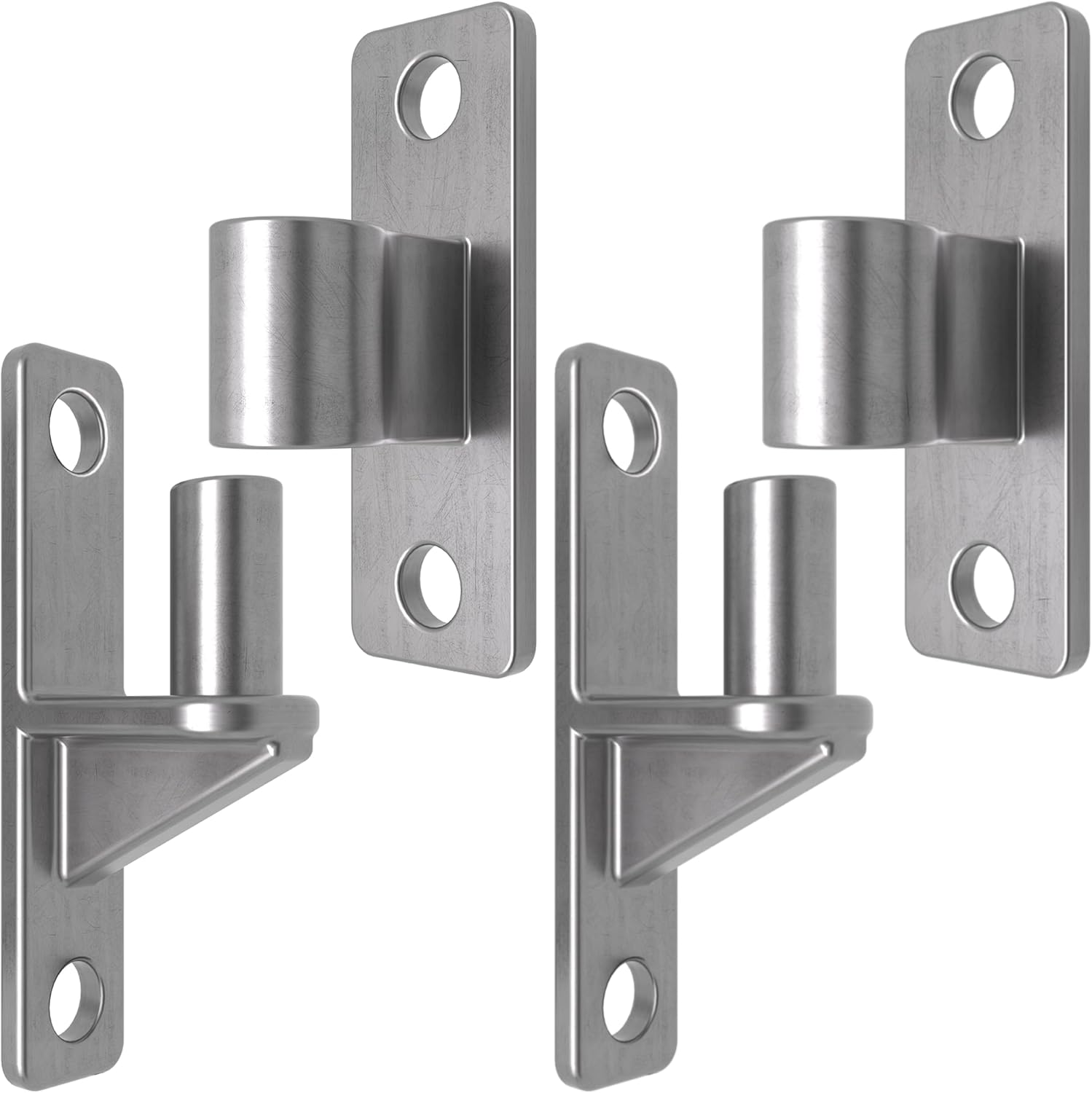 ZOOKASE Heavy Duty 304 Stainless Steel Gate Hinges, 5/8" Pin 2-Pack, 600 lbs Capacity for Farm Gates & Fences