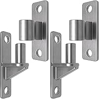 ZOOKASE Heavy Duty 304 Stainless Steel Gate Hinges, 5/8" Pin 2-Pack, 600 lbs Capacity for Farm Gates & Fences