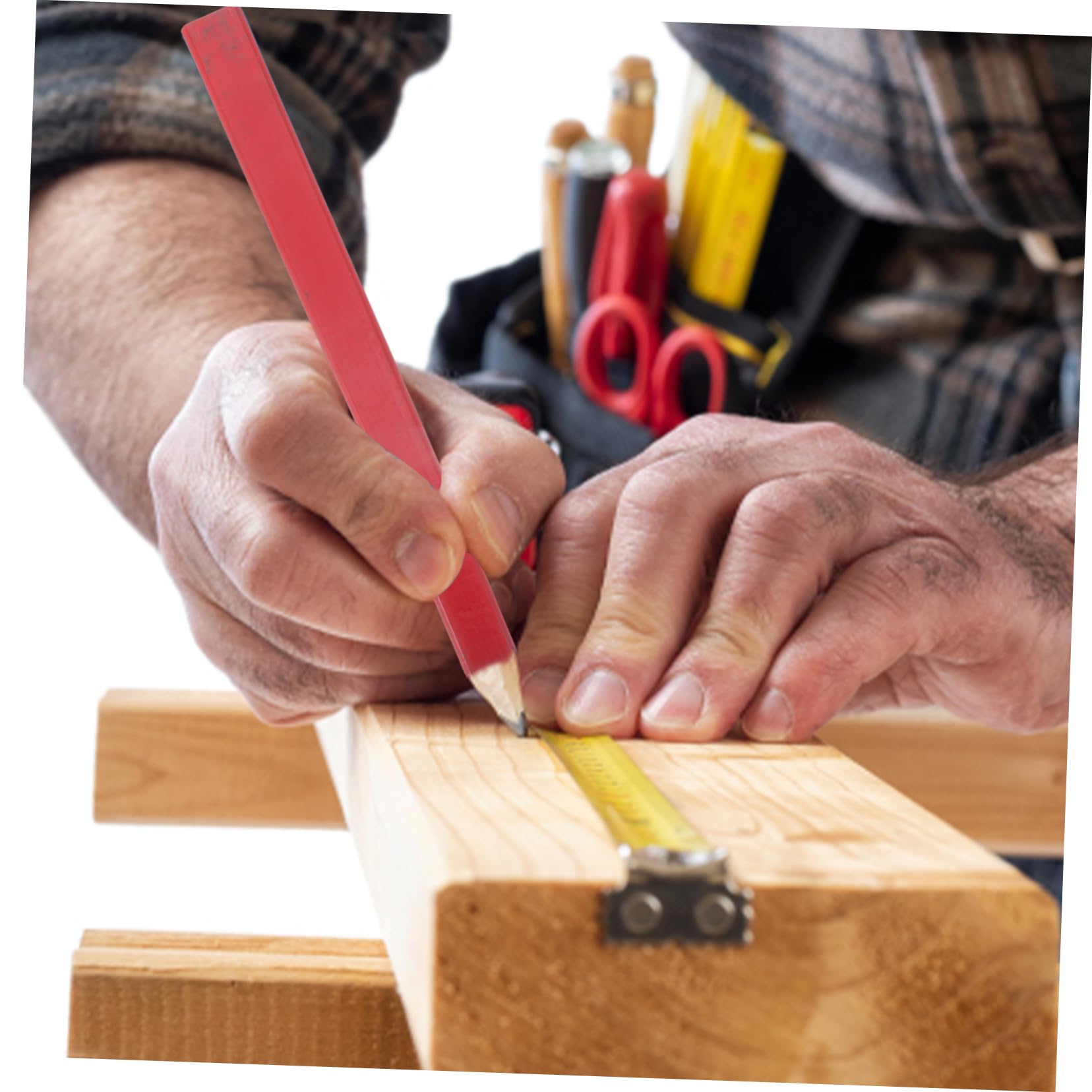 jojofuny 100pièces Crayons De Menuisier Octogonaux Bois Pour Projets De Bricolage Et Marquage Sur Bois