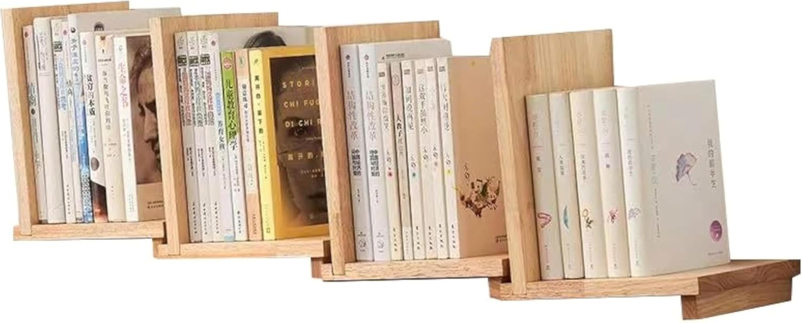 Amazon.co.jp: Anfiodas 無垢材の本棚シンプルなデスクトップオフィス