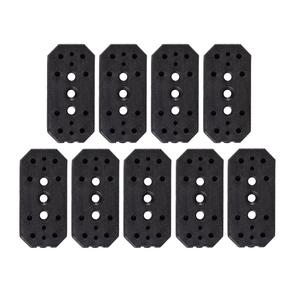 Pack 9 Pesas Rectangulares para Máquina Multifunción Musculación Interior de Cemento Prensado Recubrimiento de Plástico GYMDISK FITFIU Fitness