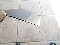 Vista 4 de Crude - Cuchillo de chef chino de alta calidad, 8 pulgadas, acero al carbono, hecho a mano