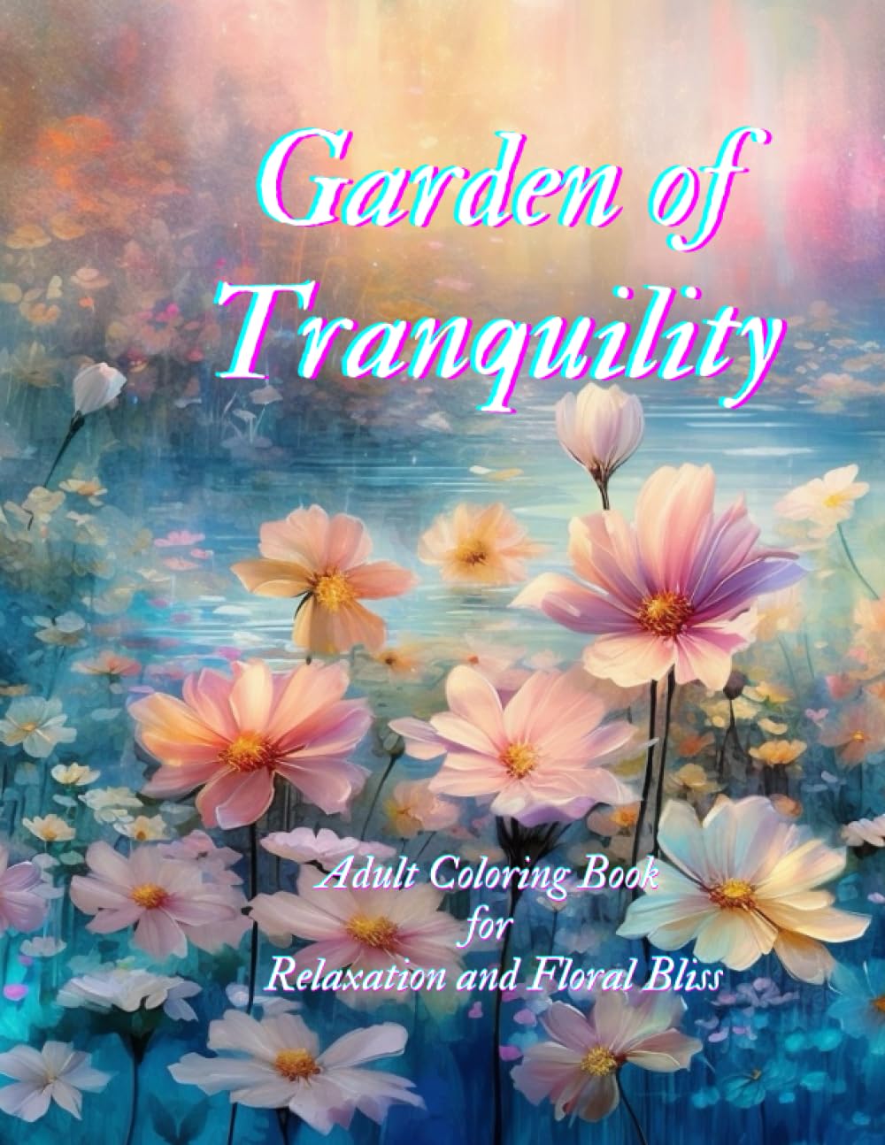 Garden of Tranquility: Coloring Book Adult for Relaxation and Floral Bliss