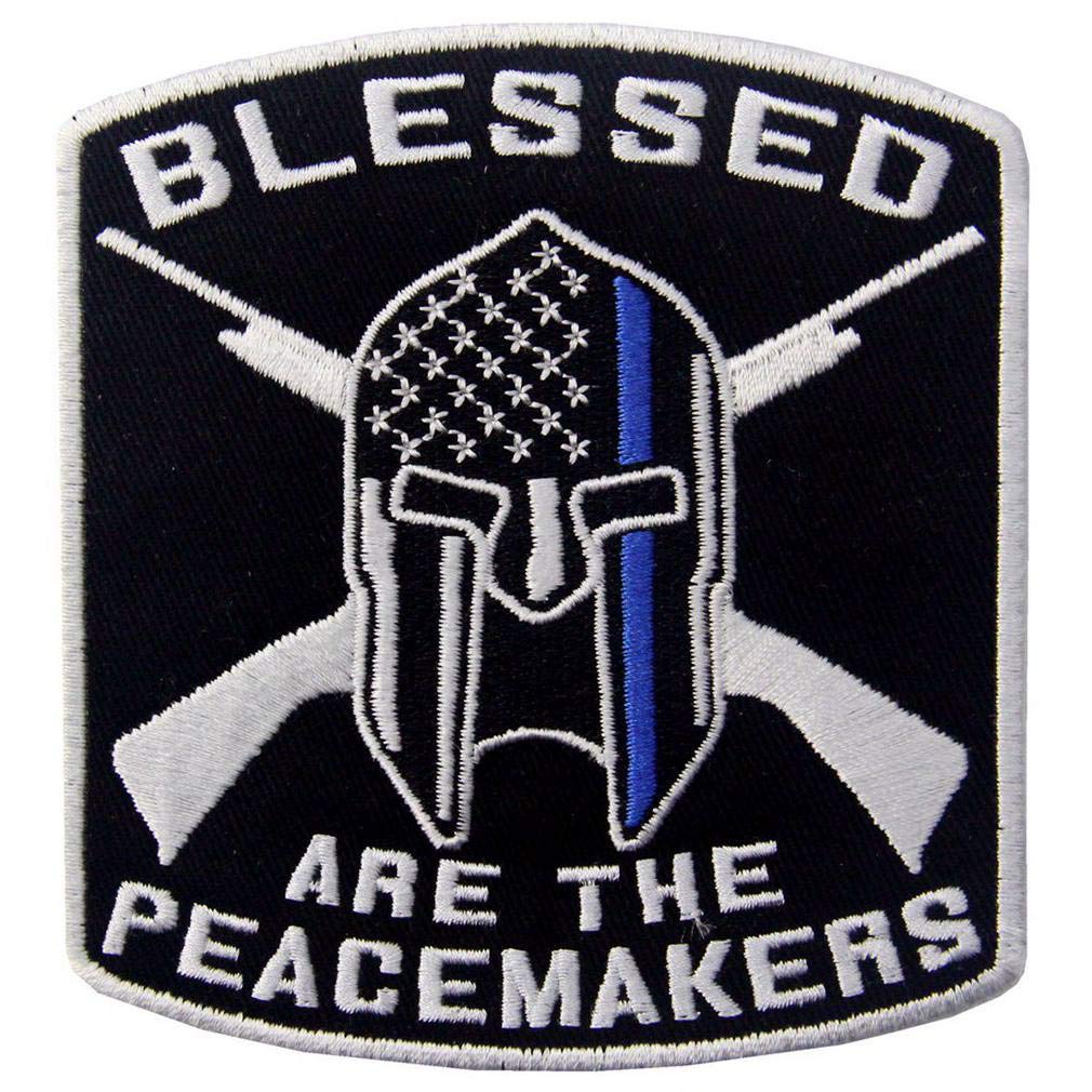 Blessed are The Peacemakers Law Enforcement Embroidered Iron On Sew On Patch